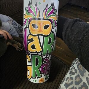 Colorful Mardi Gras Tumbler